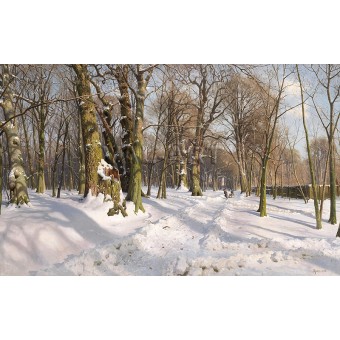 Зимен горски пейзаж в слънчев ден (1908) РЕПРОДУКЦИИ НА КАРТИНИ